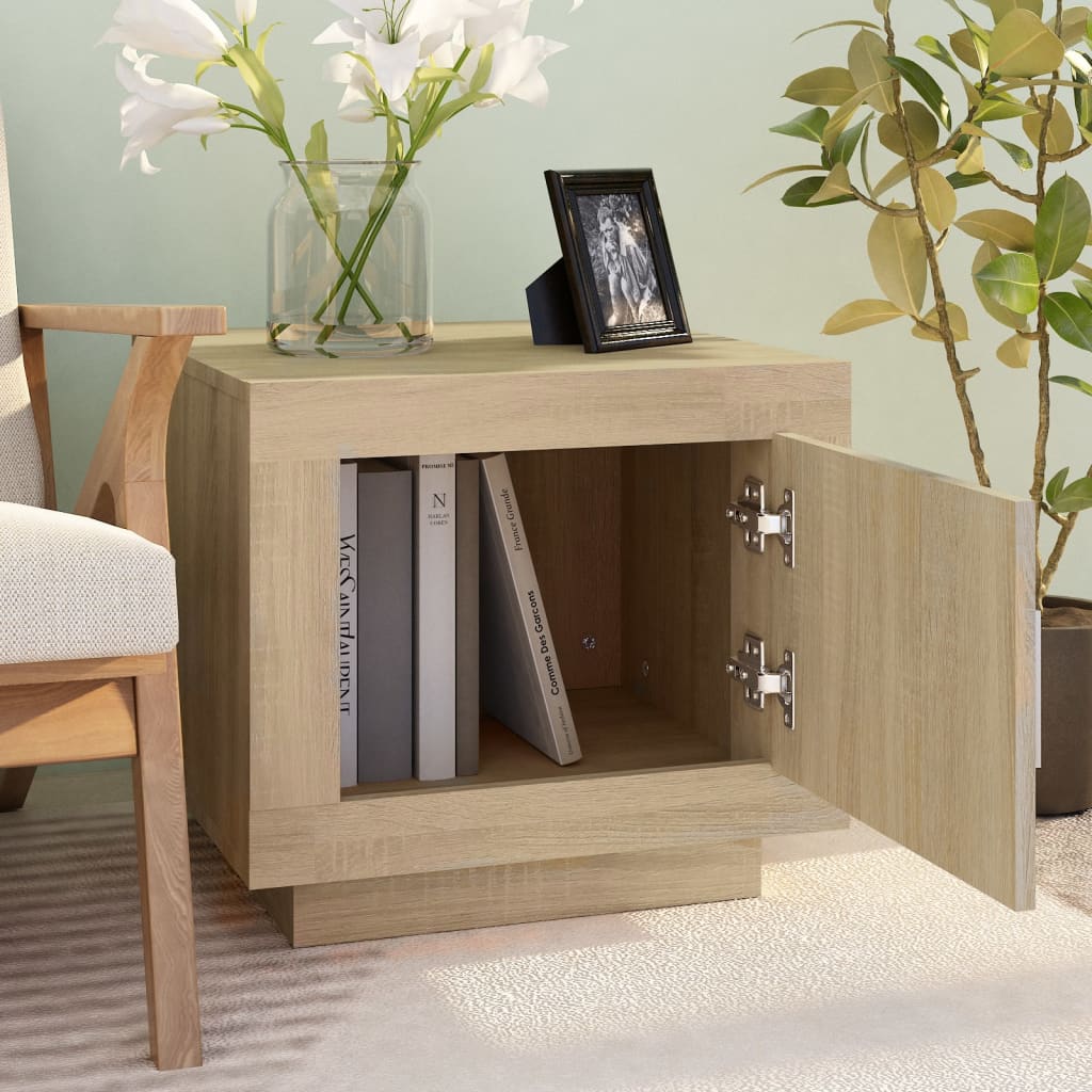 Coffee table, sonoma oak, 51x50x45 cm, composite wood