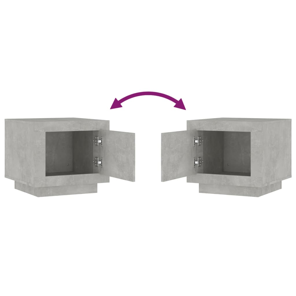 Coffee table, concrete grey, 51x50x45 cm, composite wood