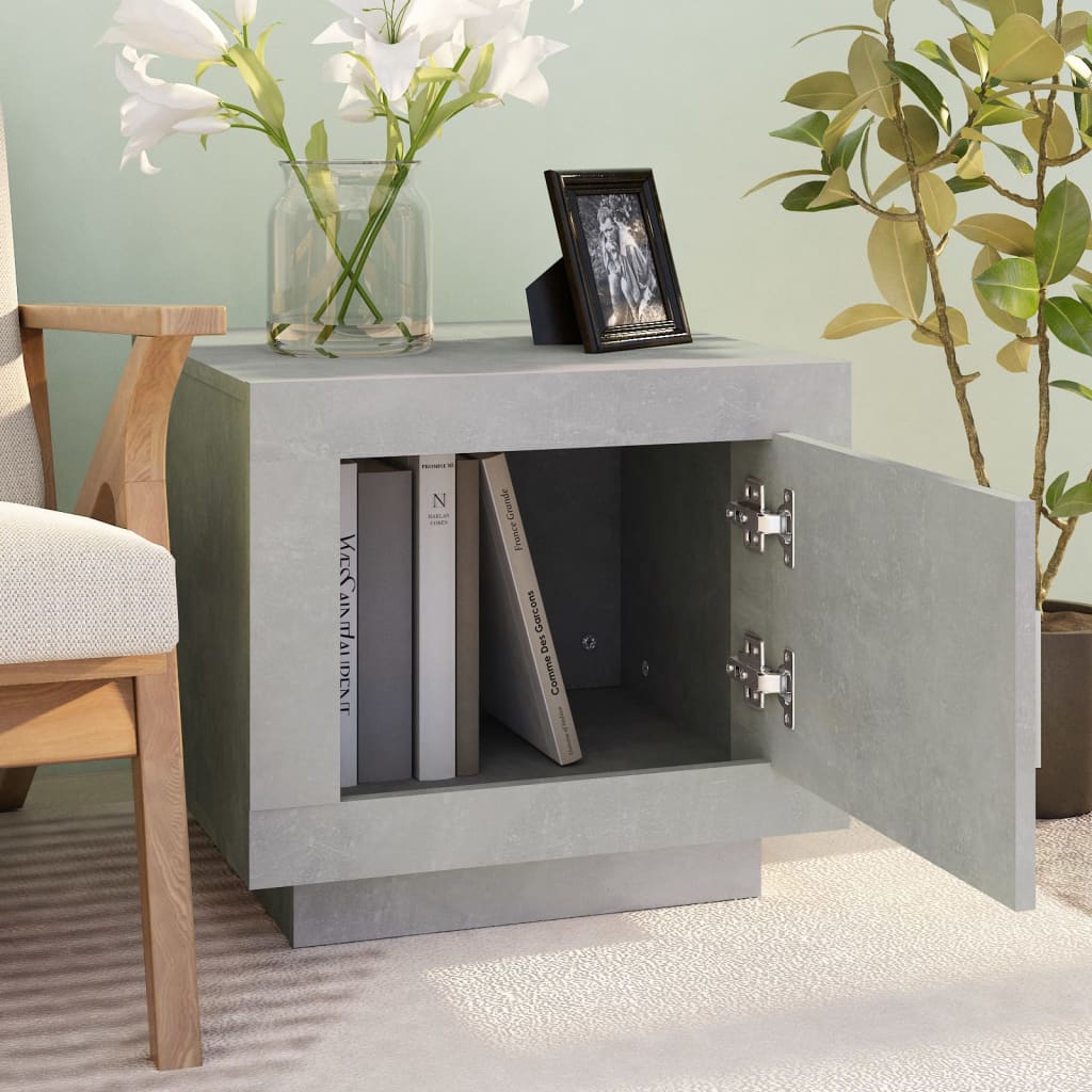 Coffee table, concrete grey, 51x50x45 cm, composite wood