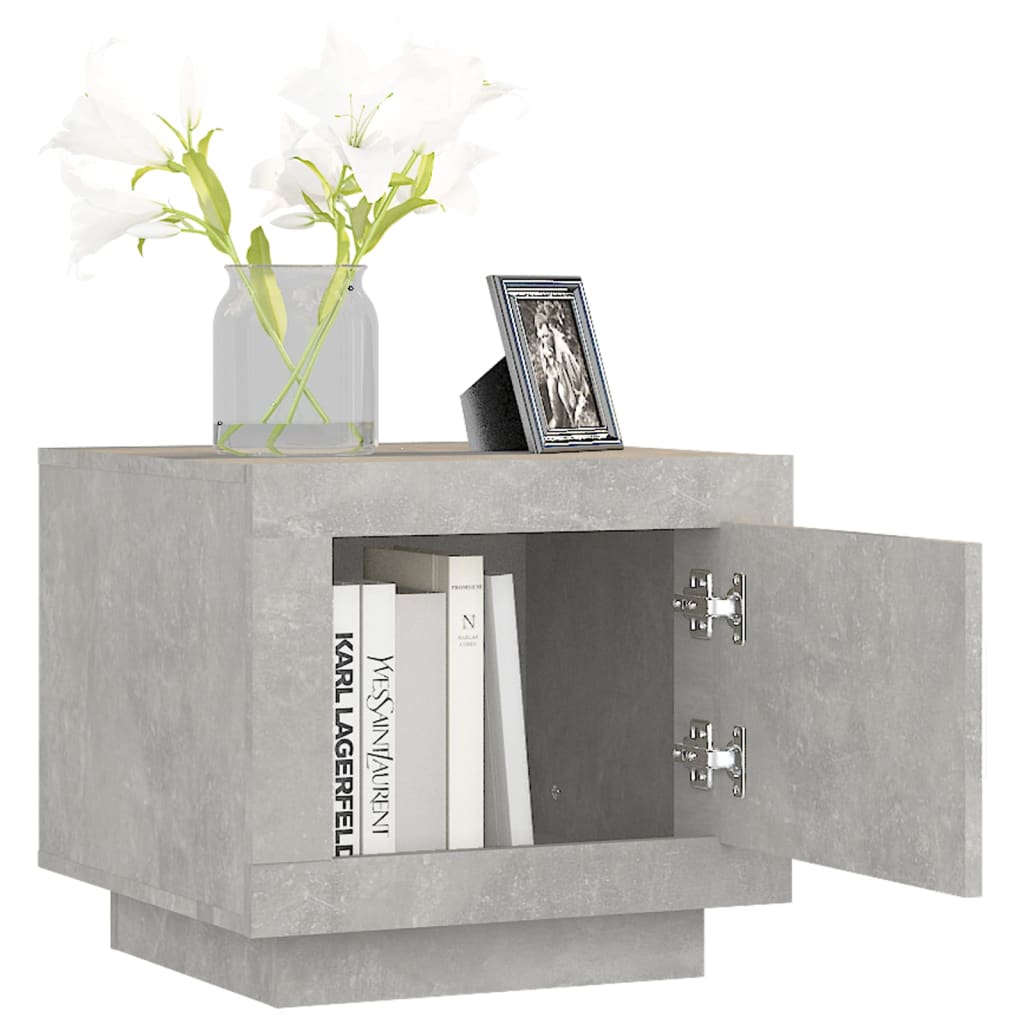 Coffee table, concrete grey, 51x50x45 cm, composite wood