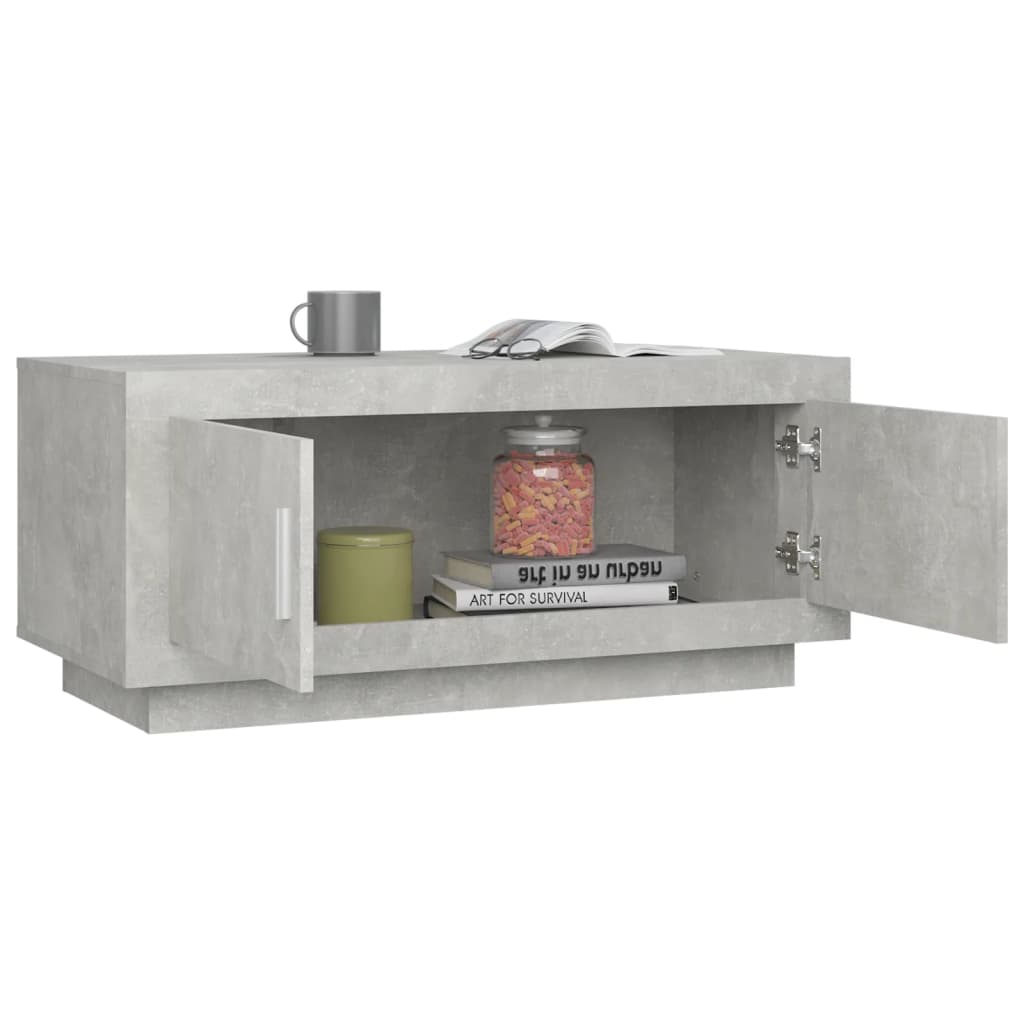 Coffee table, concrete grey, 102x50x45 cm, composite wood