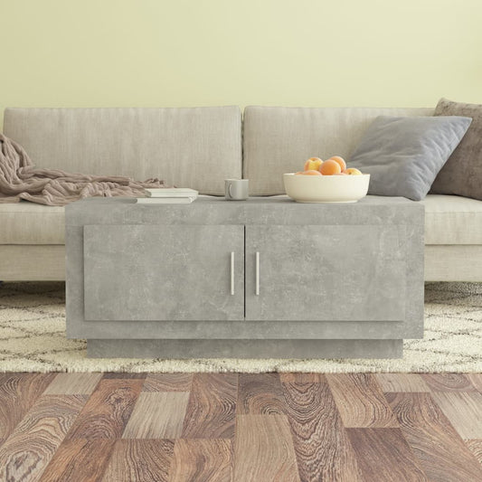 Coffee table, concrete grey, 102x50x45 cm, composite wood