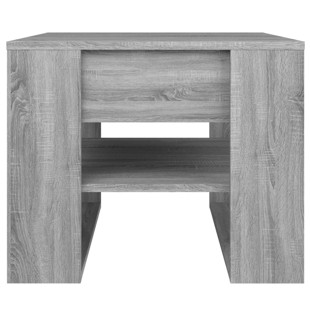 Coffee table, sonoma grey, 55.5x55x45 cm, processed wood