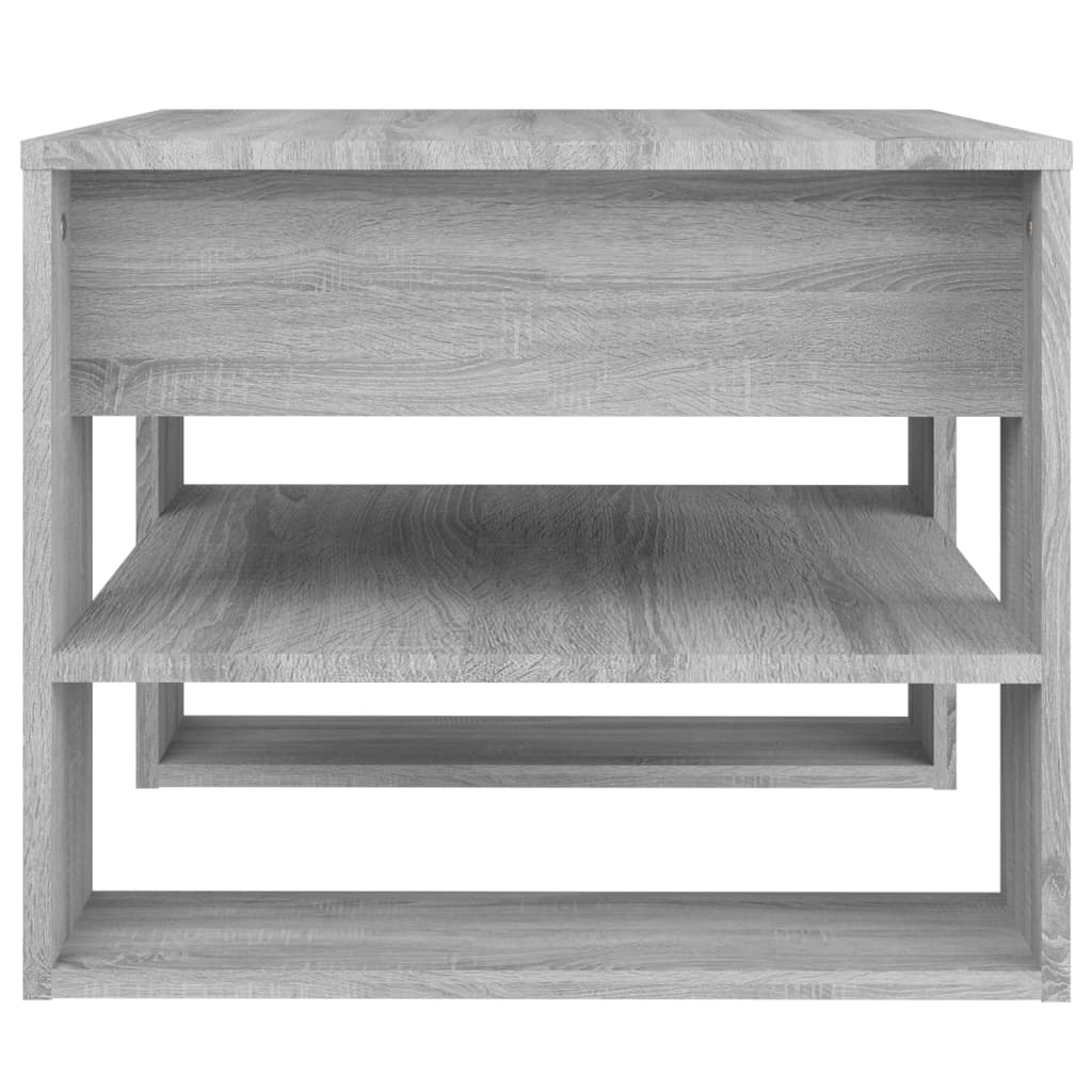 Coffee table, sonoma grey, 55.5x55x45 cm, processed wood