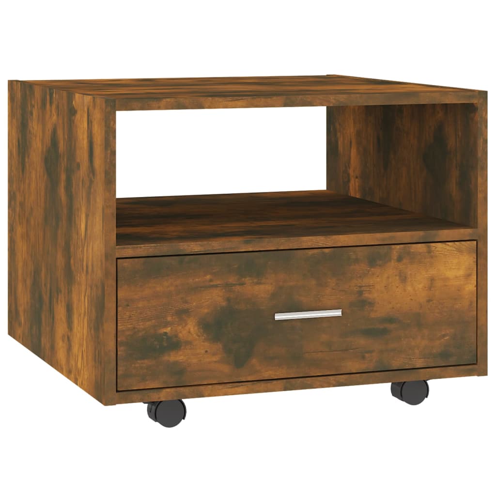 Coffee table, smoky oak, 55x55x40 cm, processed wood