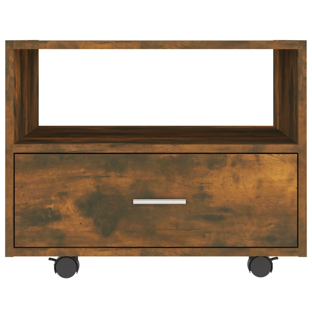 Coffee table, smoky oak, 55x55x40 cm, processed wood