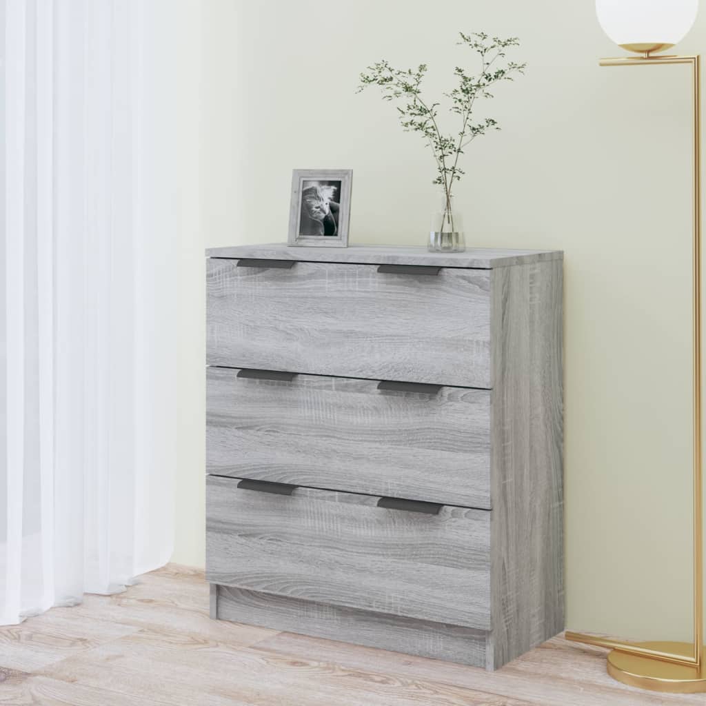 Dulap, sonoma gri, 60x30x70 cm, lemn prelucrat
