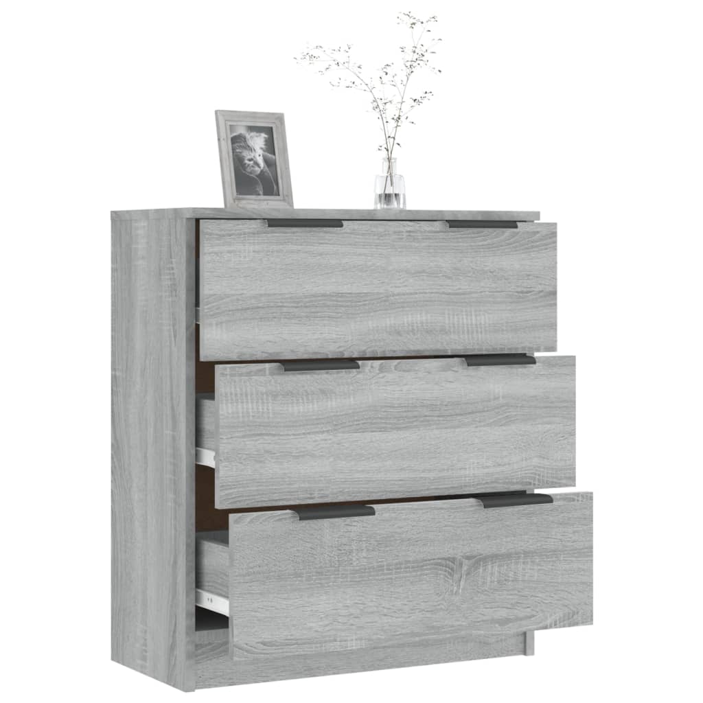 Dulap, sonoma gri, 60x30x70 cm, lemn prelucrat