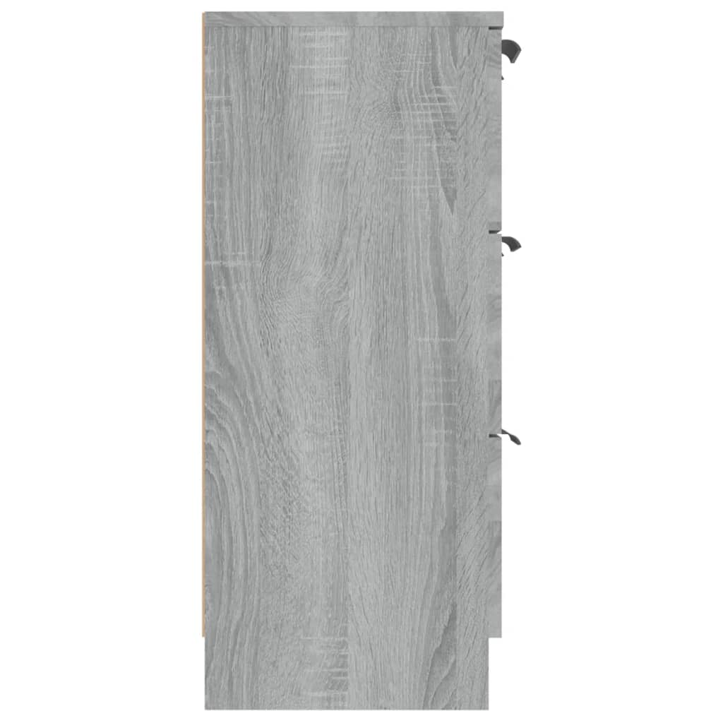 Dulap, sonoma gri, 60x30x70 cm, lemn prelucrat