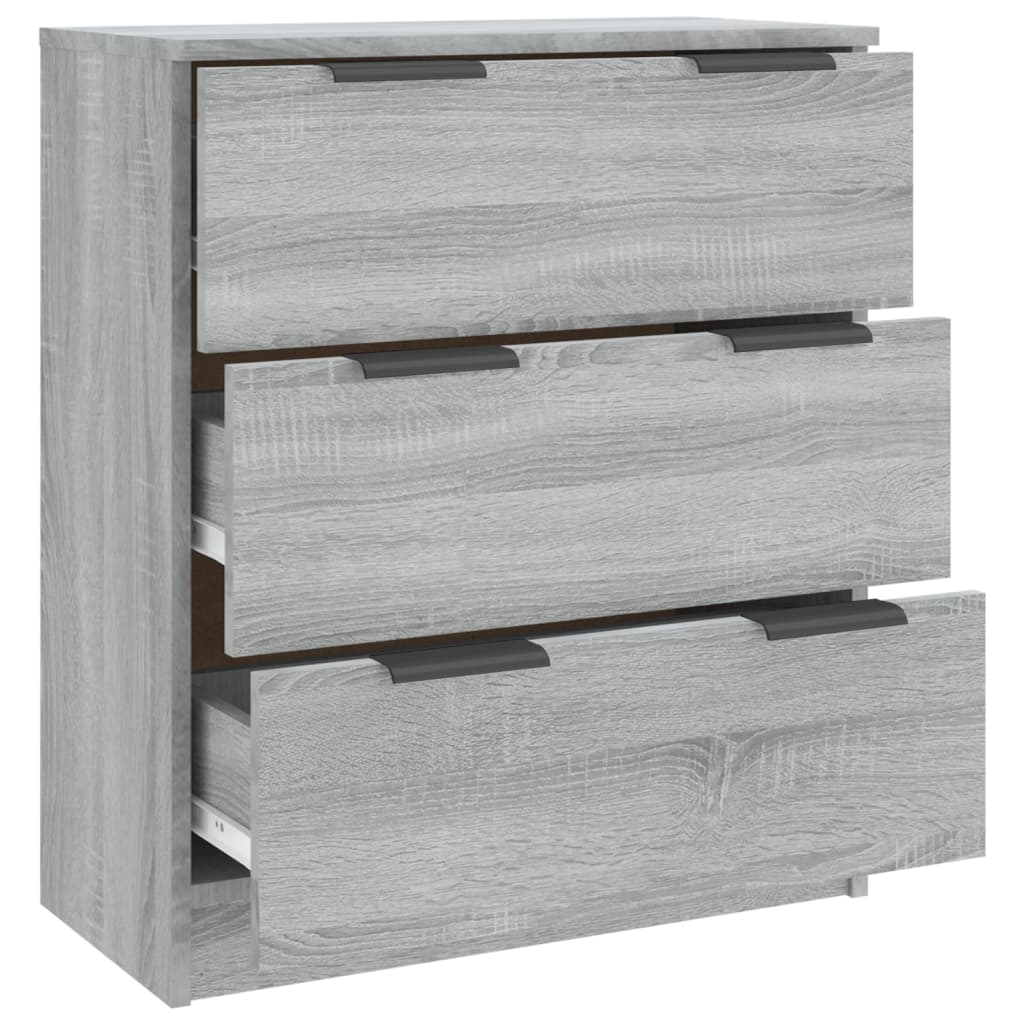 Dulap, sonoma gri, 60x30x70 cm, lemn prelucrat