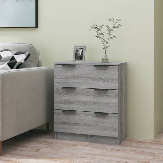 Dulap, sonoma gri, 60x30x70 cm, lemn prelucrat