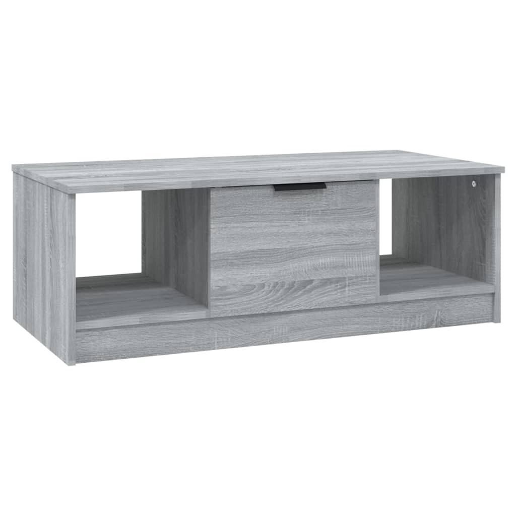 Coffee table, sonoma grey, 102x50x36 cm, processed wood