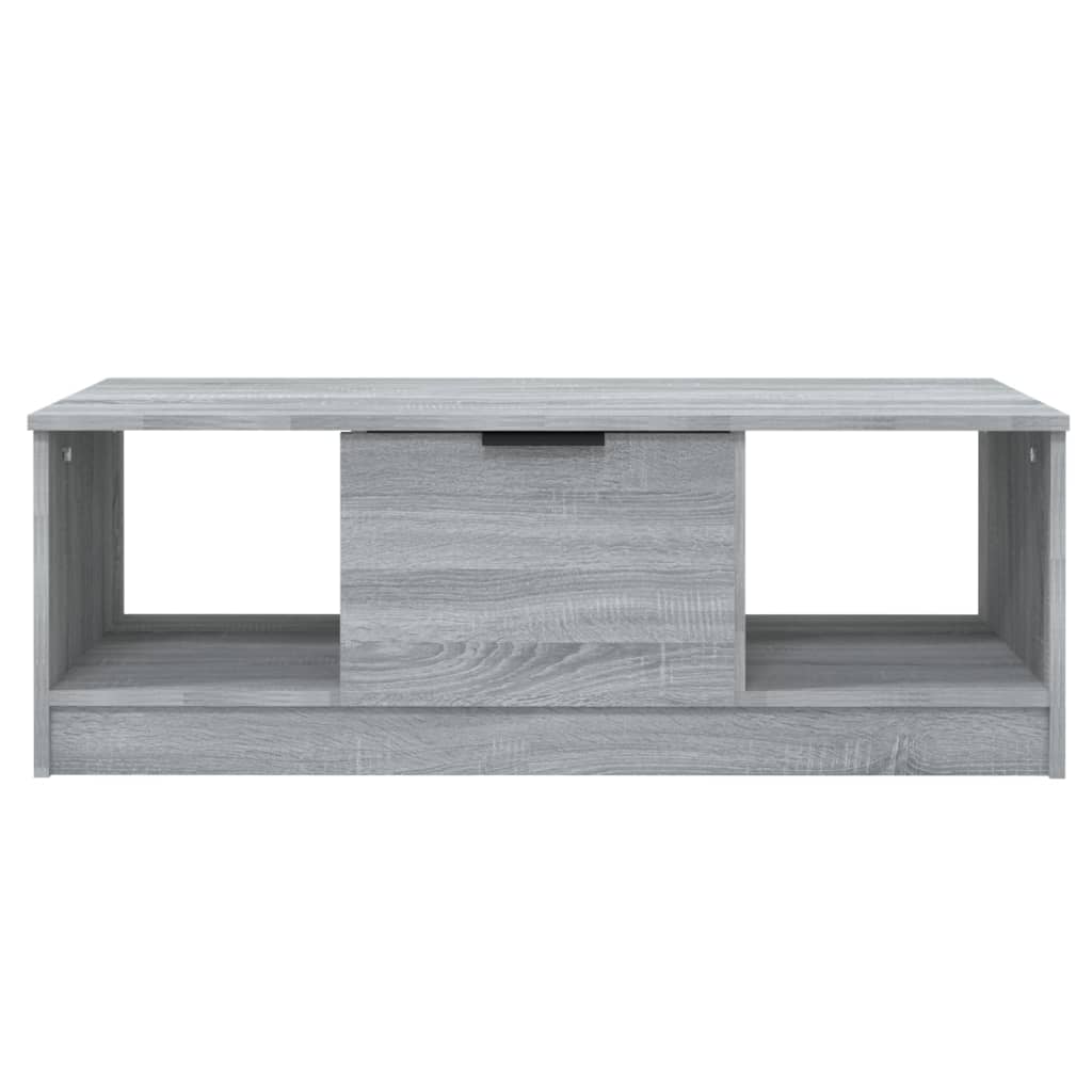 Coffee table, sonoma grey, 102x50x36 cm, processed wood
