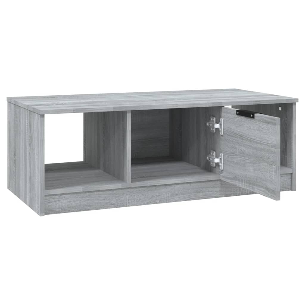 Coffee table, sonoma grey, 102x50x36 cm, processed wood