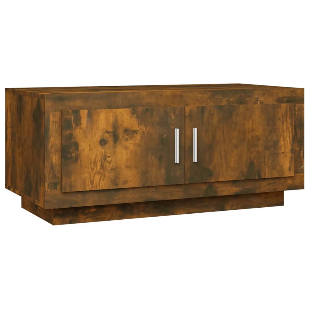 Coffee table, smoked oak, 102x50x45 cm, composite wood