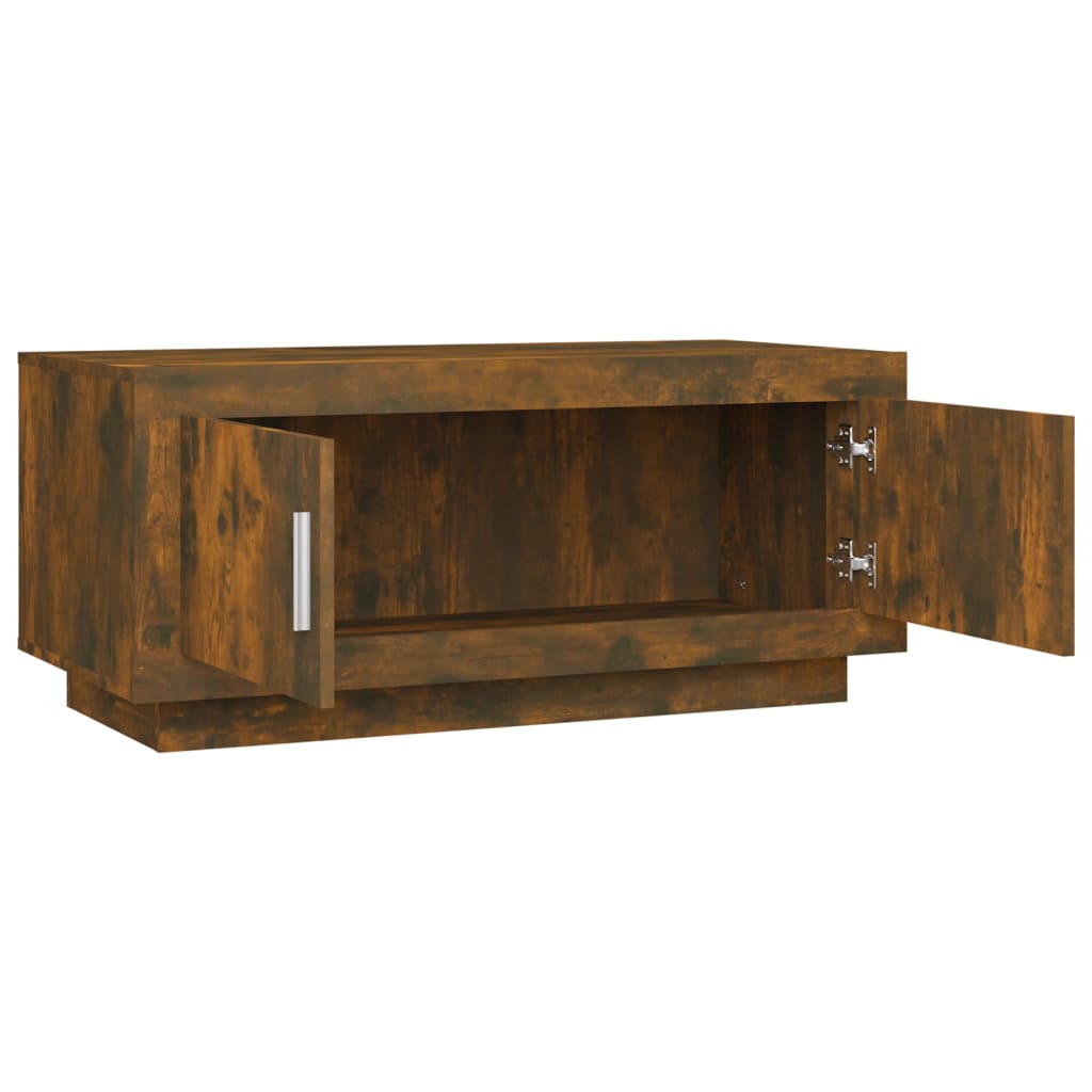Coffee table, smoked oak, 102x50x45 cm, composite wood
