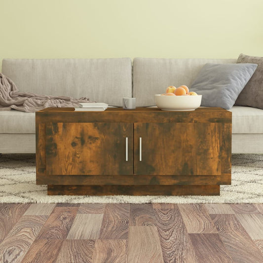 Coffee table, smoked oak, 102x50x45 cm, composite wood