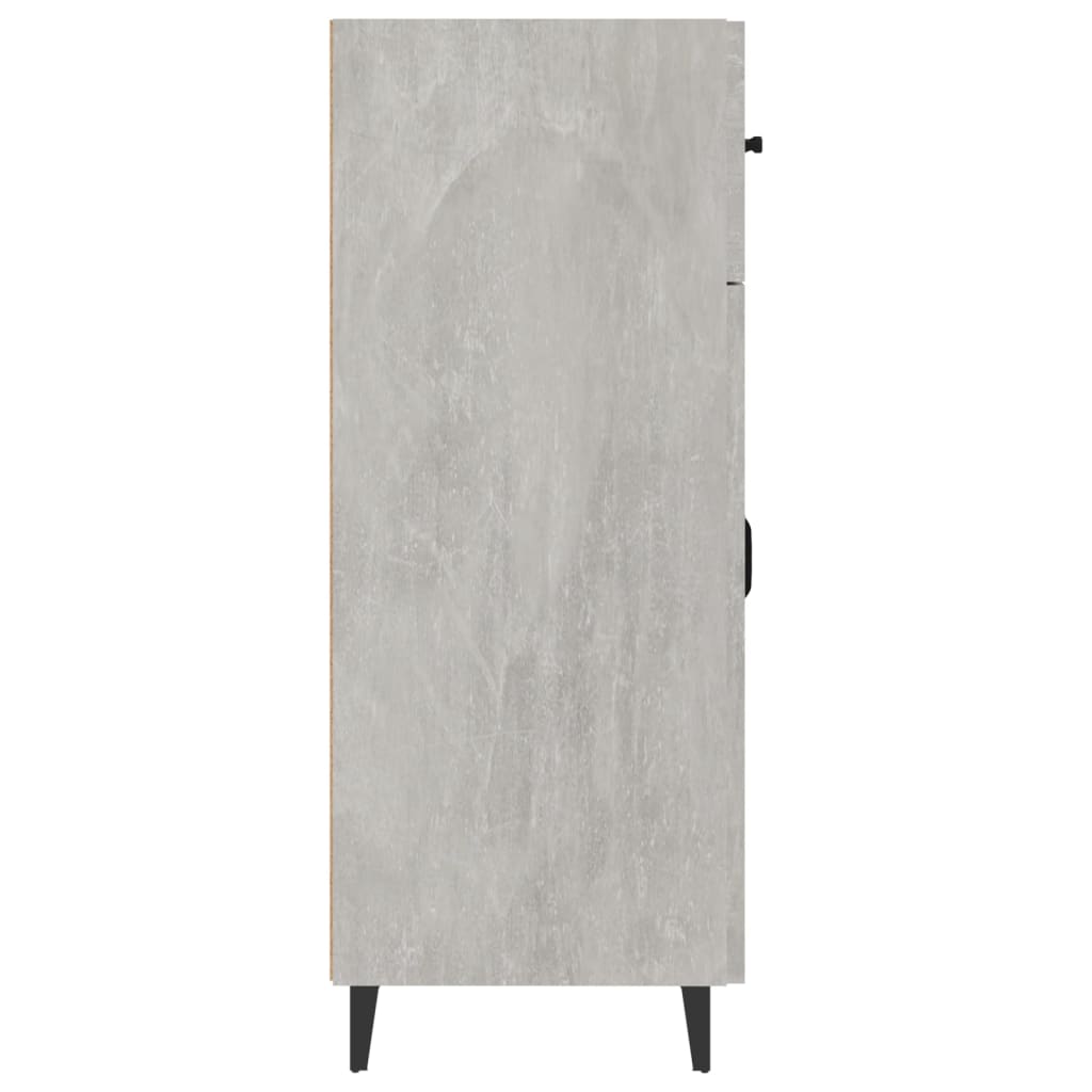 Dulap, gri beton, 69,5x34x90 cm, lemn compozit