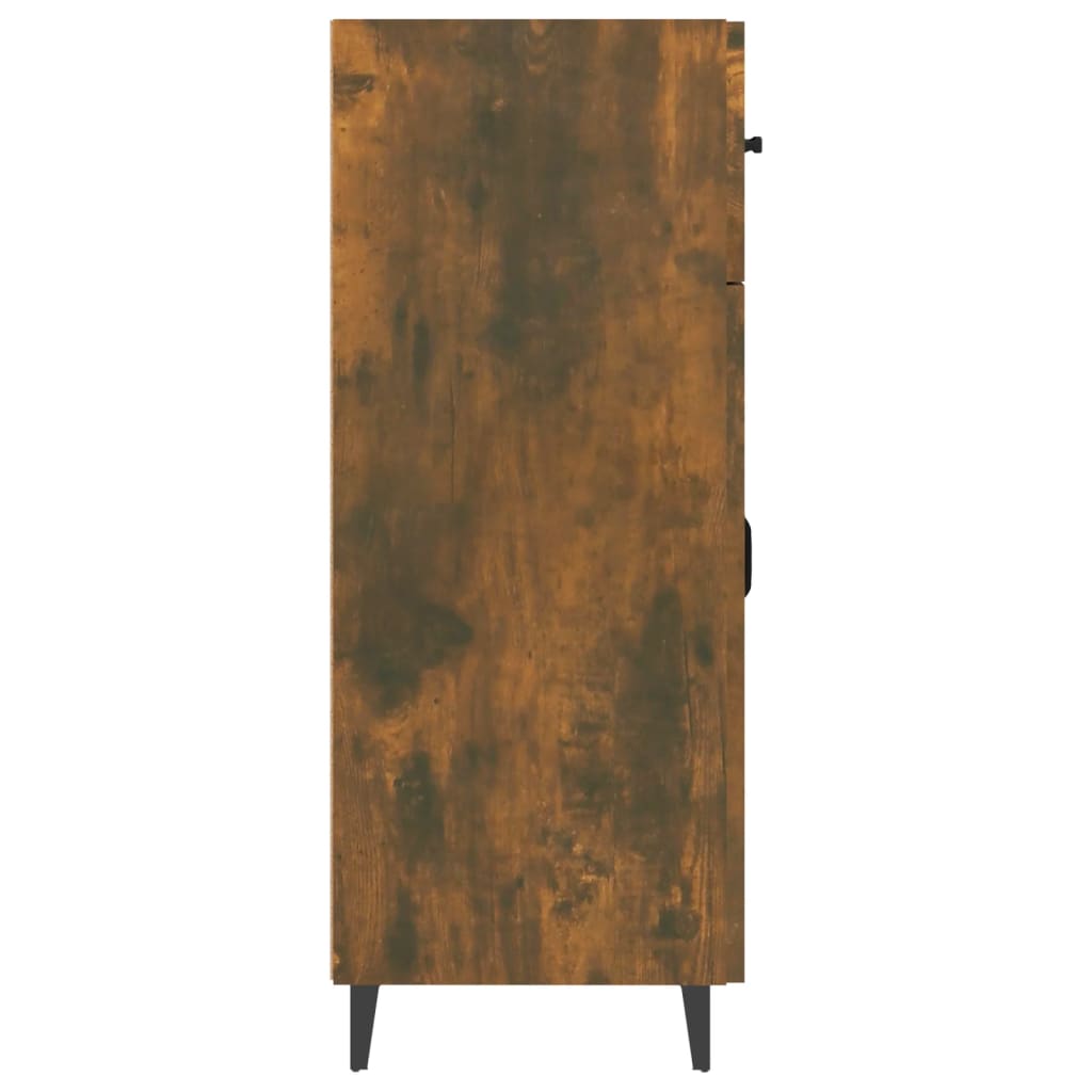 Dulap, stejar fumuriu, 69,5x34x90 cm, lemn compozit