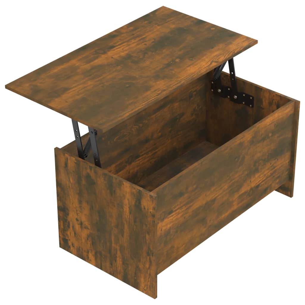 Măsuță de cafea stejar fumuriu 102x55,5x52,5 cm lemn prelucrat
