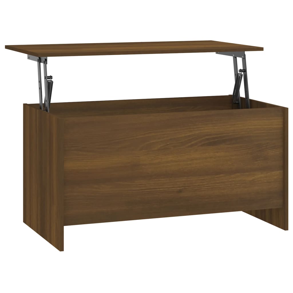 Coffee table, brown oak, 102x55.5x52.5 cm, processed wood