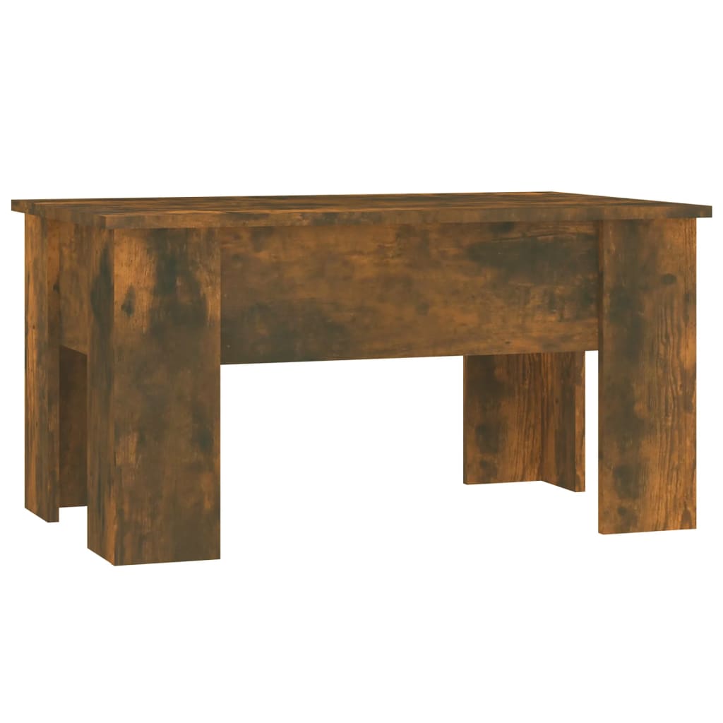 Coffee table, smoky oak, 79x49x41 cm, processed wood