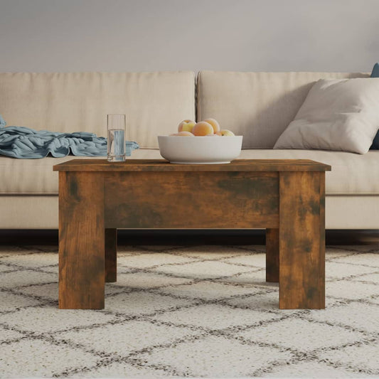 Coffee table, smoky oak, 79x49x41 cm, processed wood