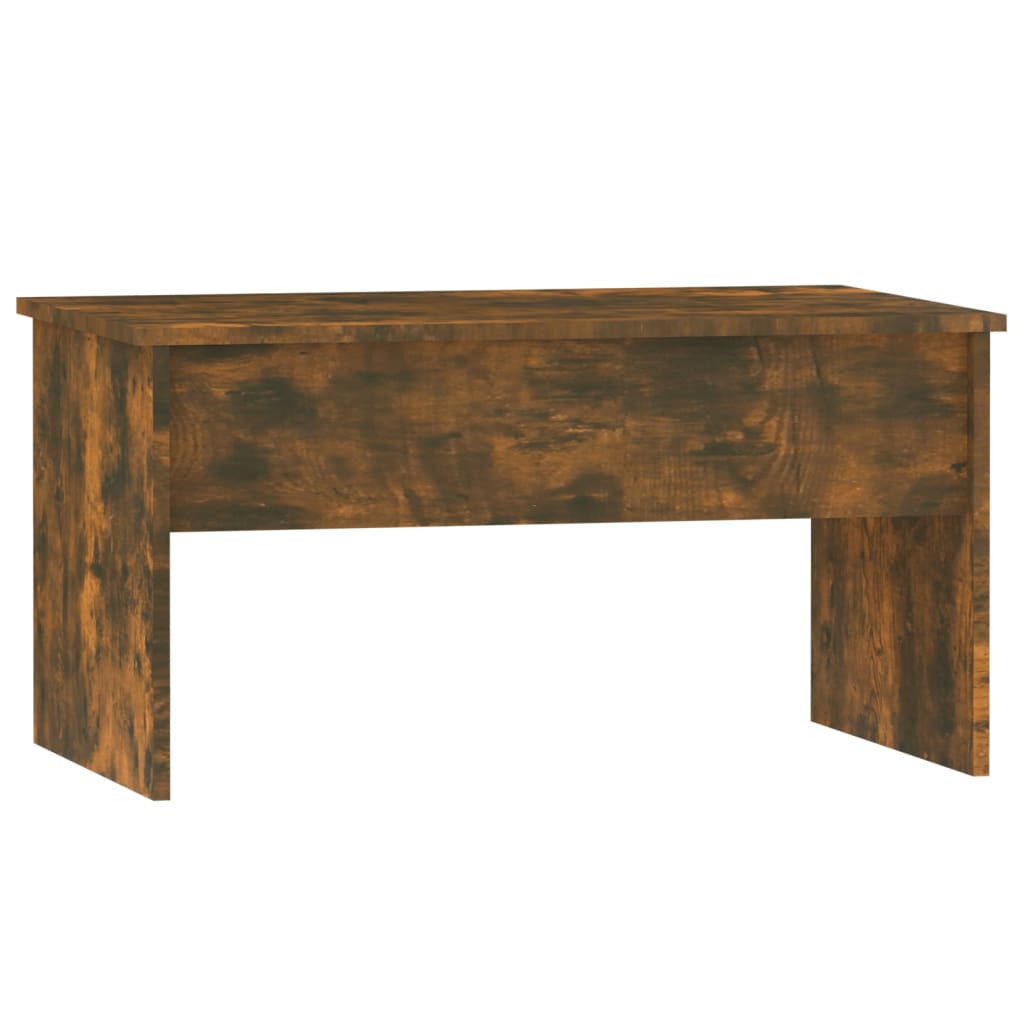 Smoked oak coffee table, 80x50.5x41.5 cm, processed wood