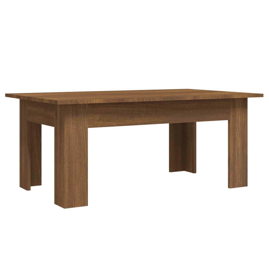Coffee table, brown oak, 100x60x42 cm, processed wood
