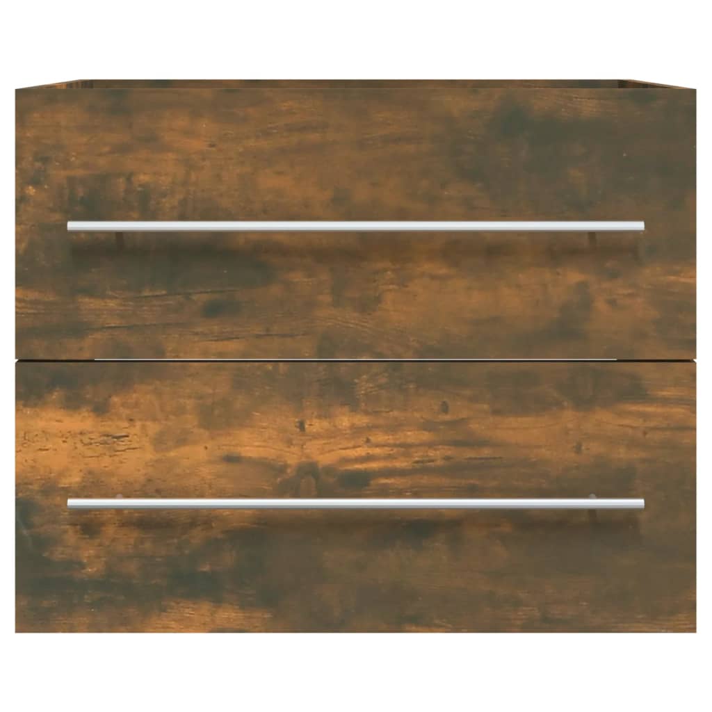 Sink cabinet, smoky oak, 60x38.5x48 cm, processed wood