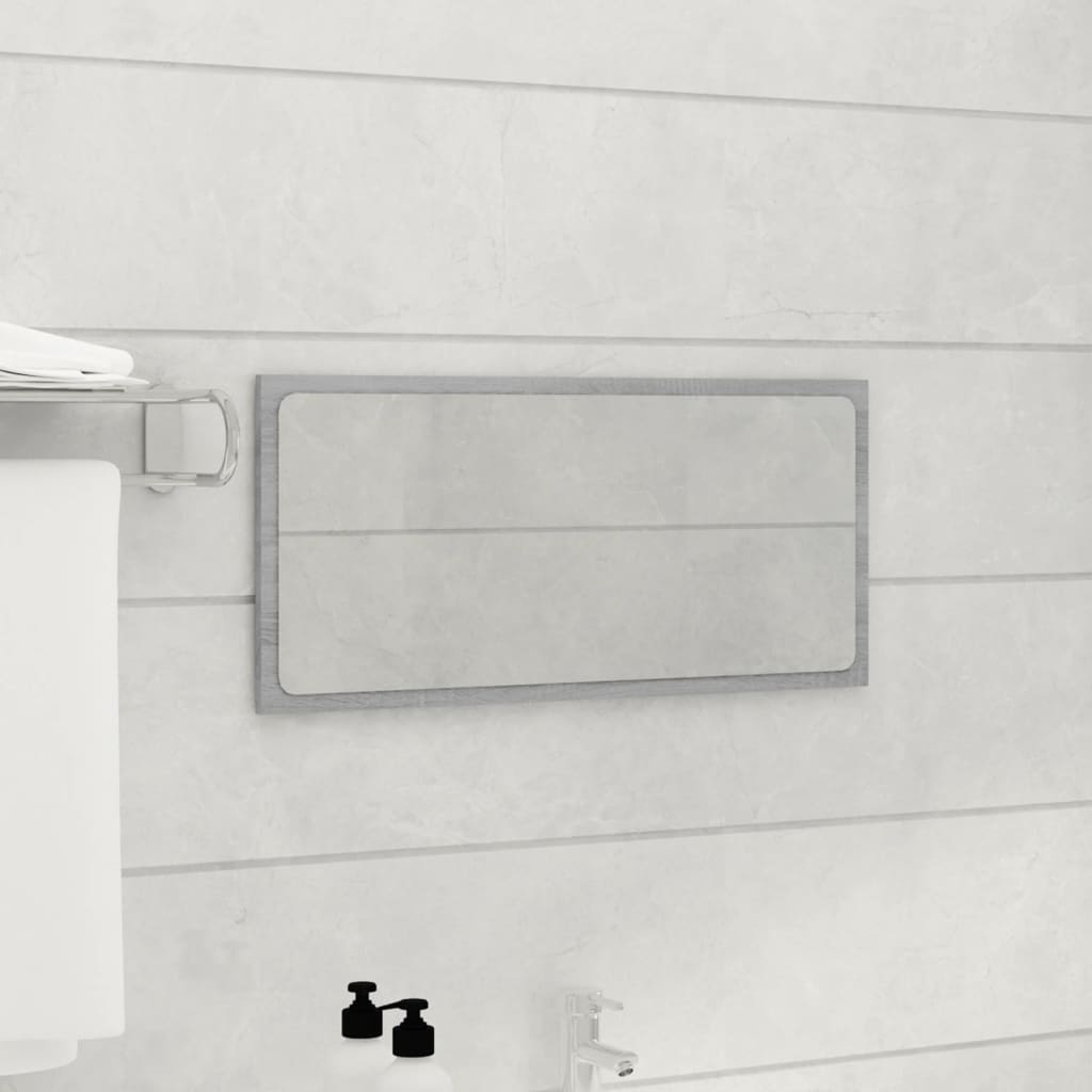 Bathroom furniture set, 2 pieces, sonoma gray, processed wood