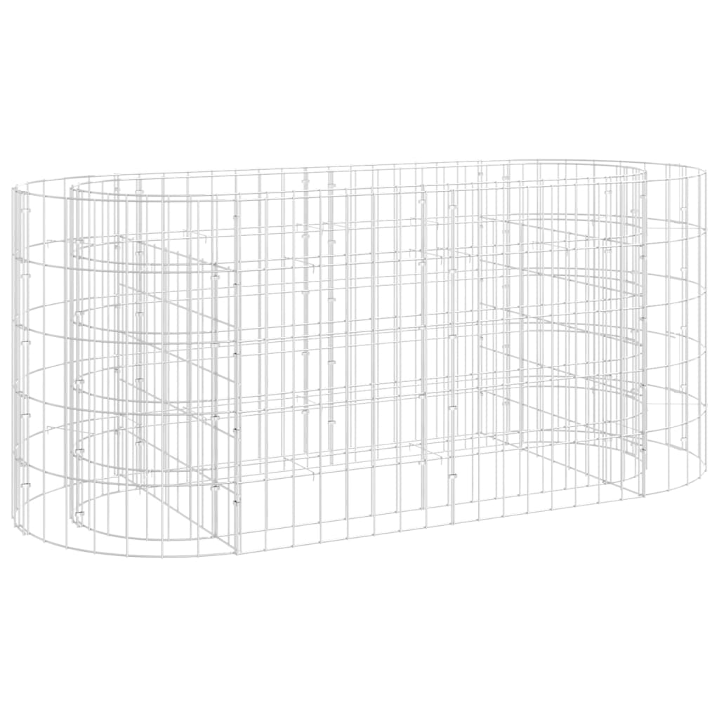 Strat înălțat gabion, 120x50x50 cm, fier galvanizat