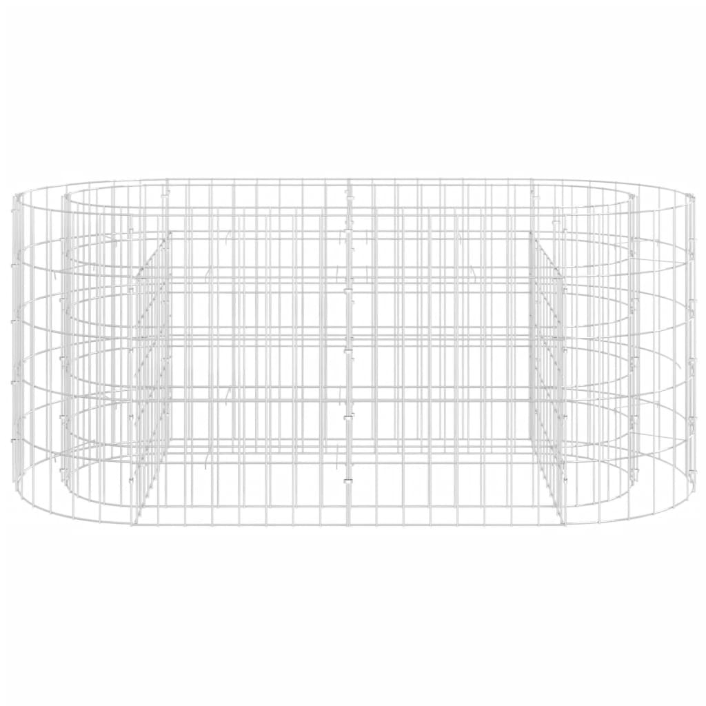 Strat înălțat gabion, 120x50x50 cm, fier galvanizat