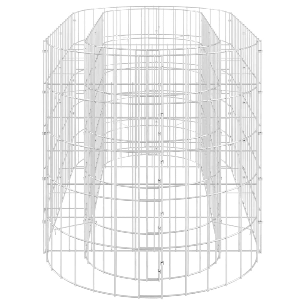 Strat înălțat gabion, 120x50x50 cm, fier galvanizat