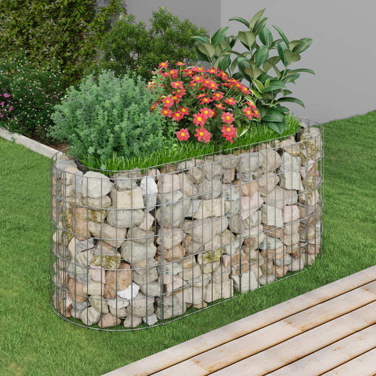 Strat înălțat gabion, 120x50x50 cm, fier galvanizat