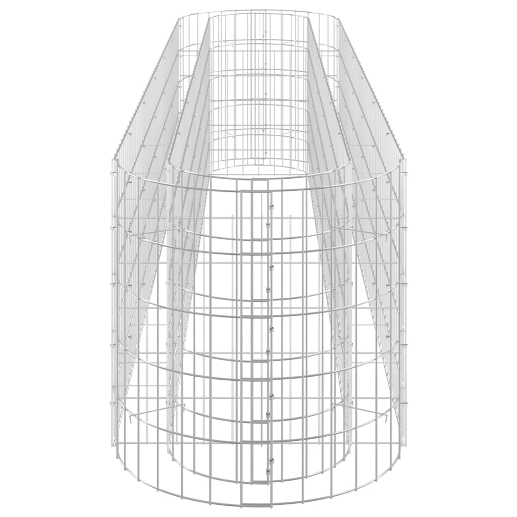 Strat înălțat gabion, 260x50x50 cm, fier galvanizat