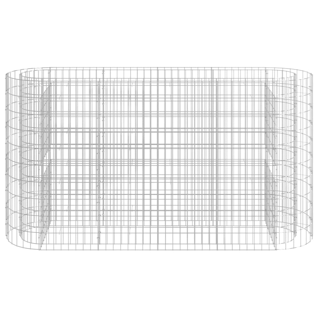 Strat înălțat gabion, 190x50x100 cm, fier galvanizat