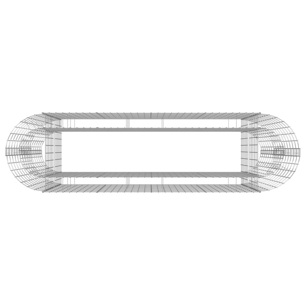 Strat înălțat gabion, 190x50x100 cm, fier galvanizat