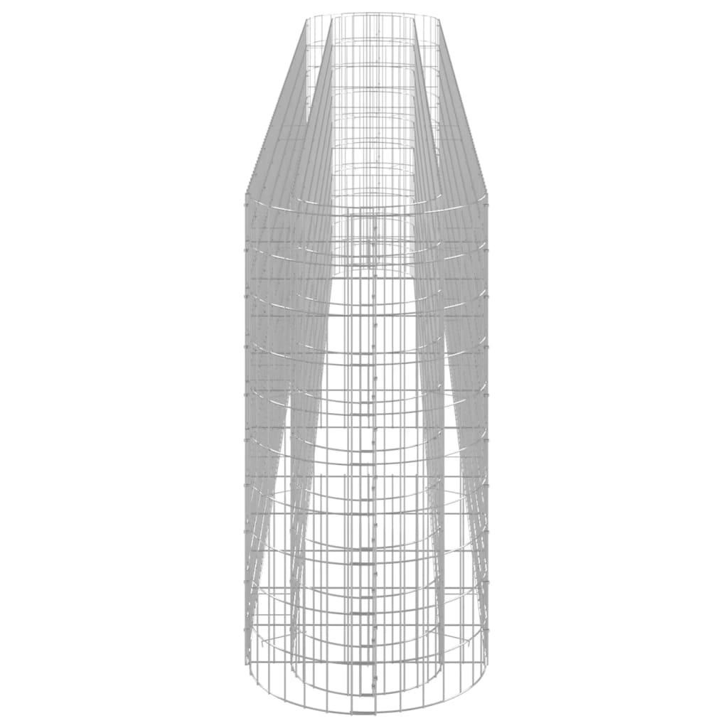 Strat înălțat gabion, 400x50x100 cm, fier galvanizat