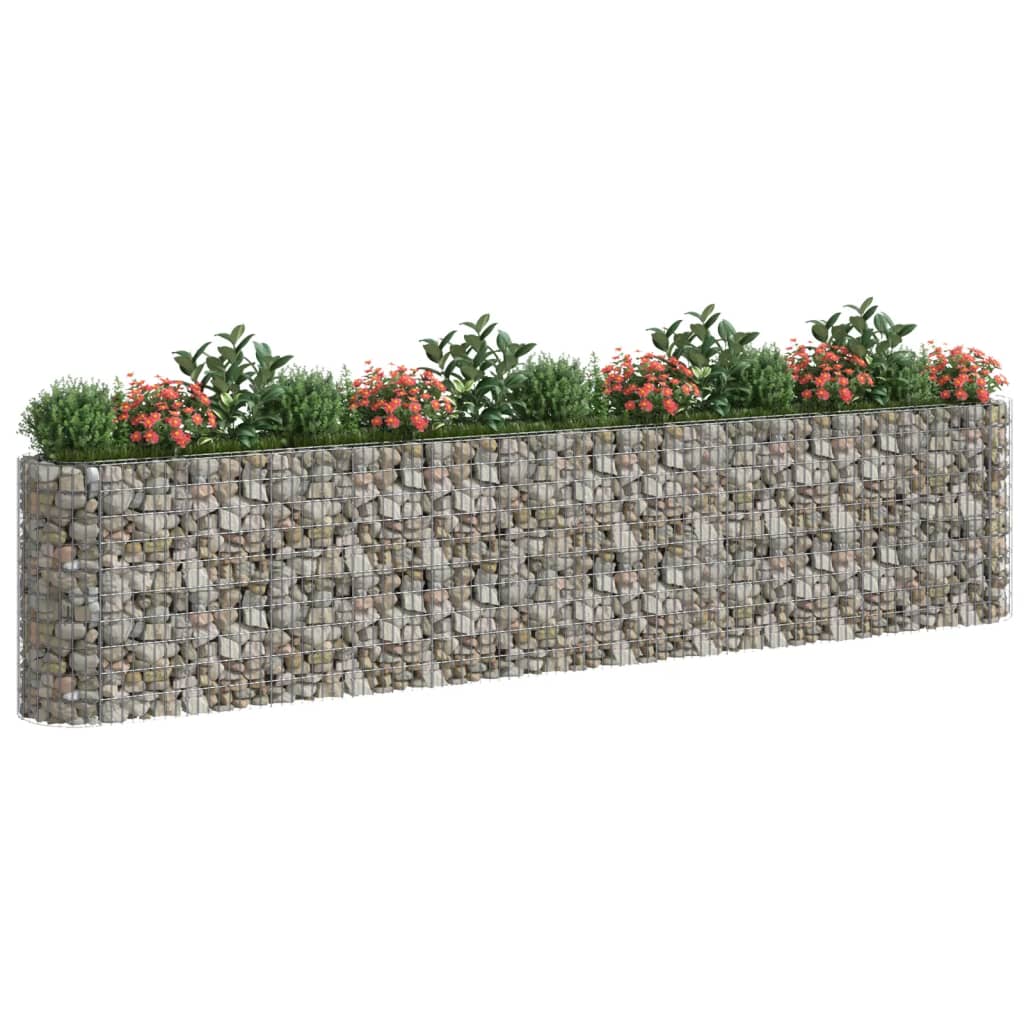 Strat înălțat gabion, 470x50x100 cm, fier galvanizat
