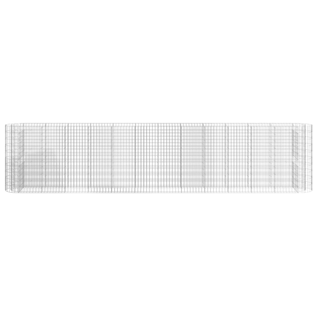 Strat înălțat gabion, 470x50x100 cm, fier galvanizat