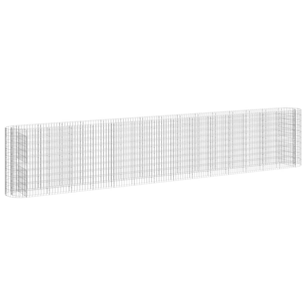 Strat înălțat gabion, 540x50x100 cm, fier galvanizat