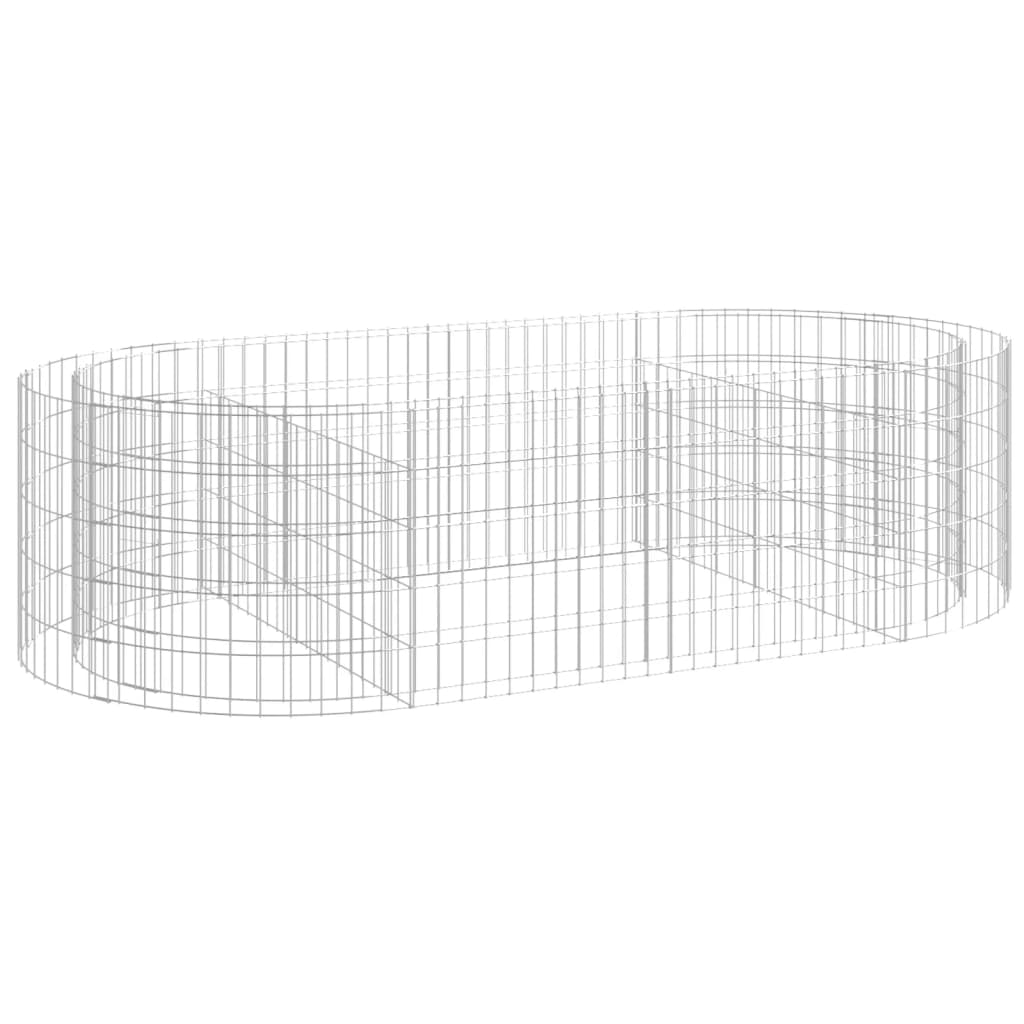 Strat înălțat gabion, 200x100x50 cm, fier galvanizat