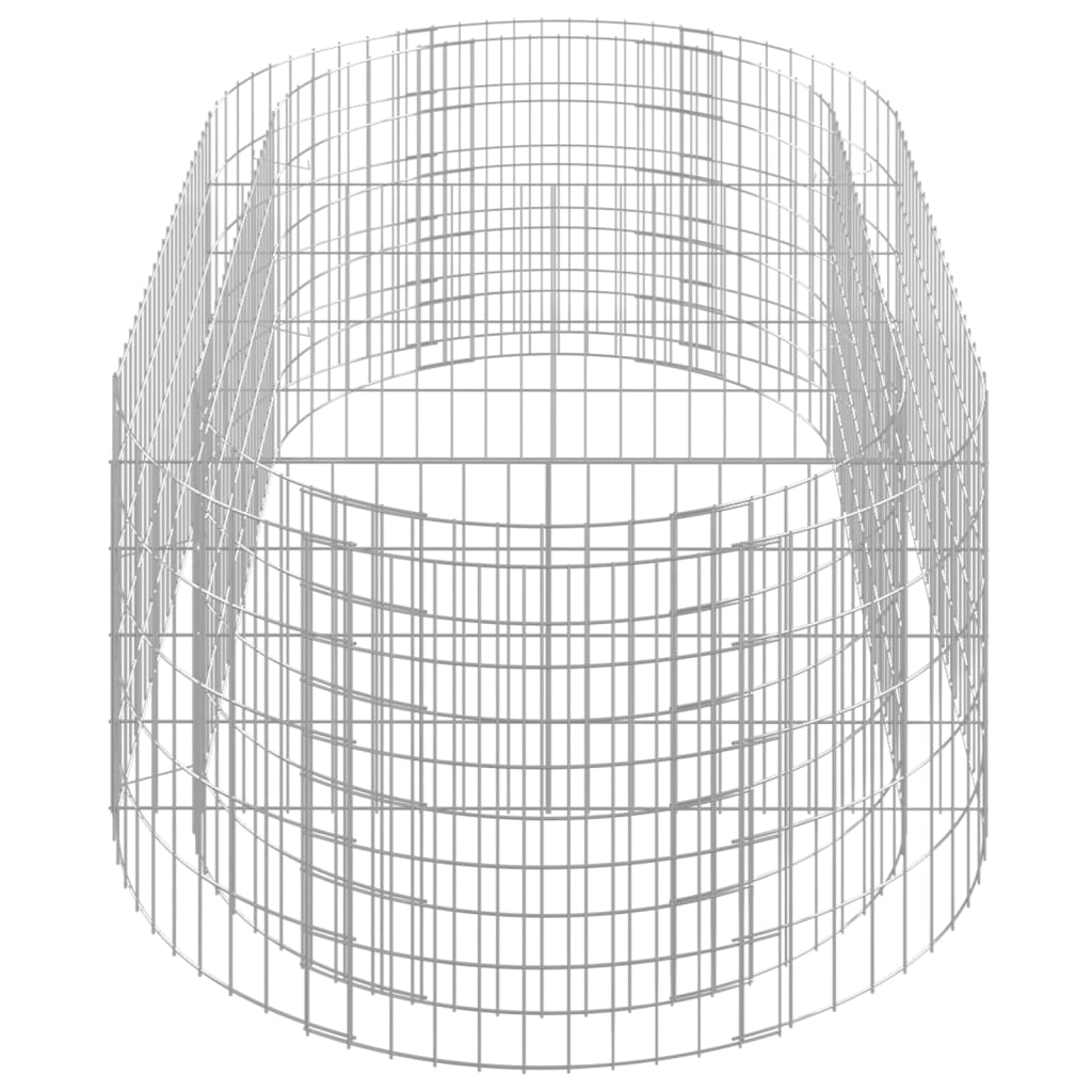 Strat înălțat gabion, 200x100x50 cm, fier galvanizat