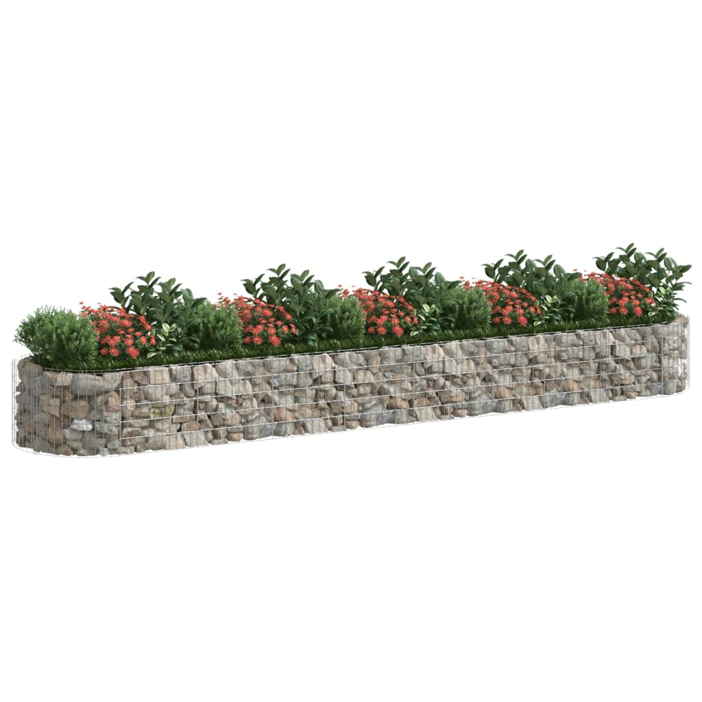 Strat înălțat gabion, 500x100x50 cm, fier galvanizat