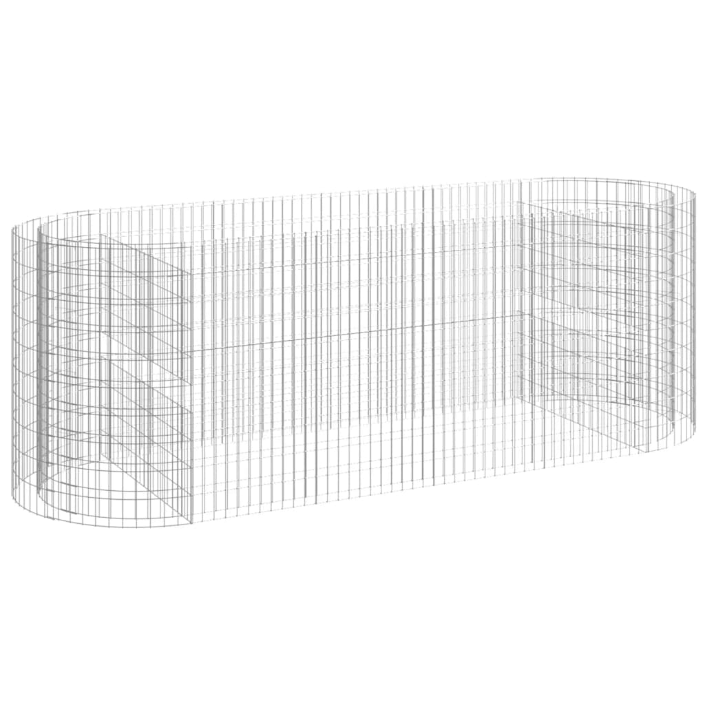 Strat înălțat gabion, 300x100x100 cm, fier galvanizat