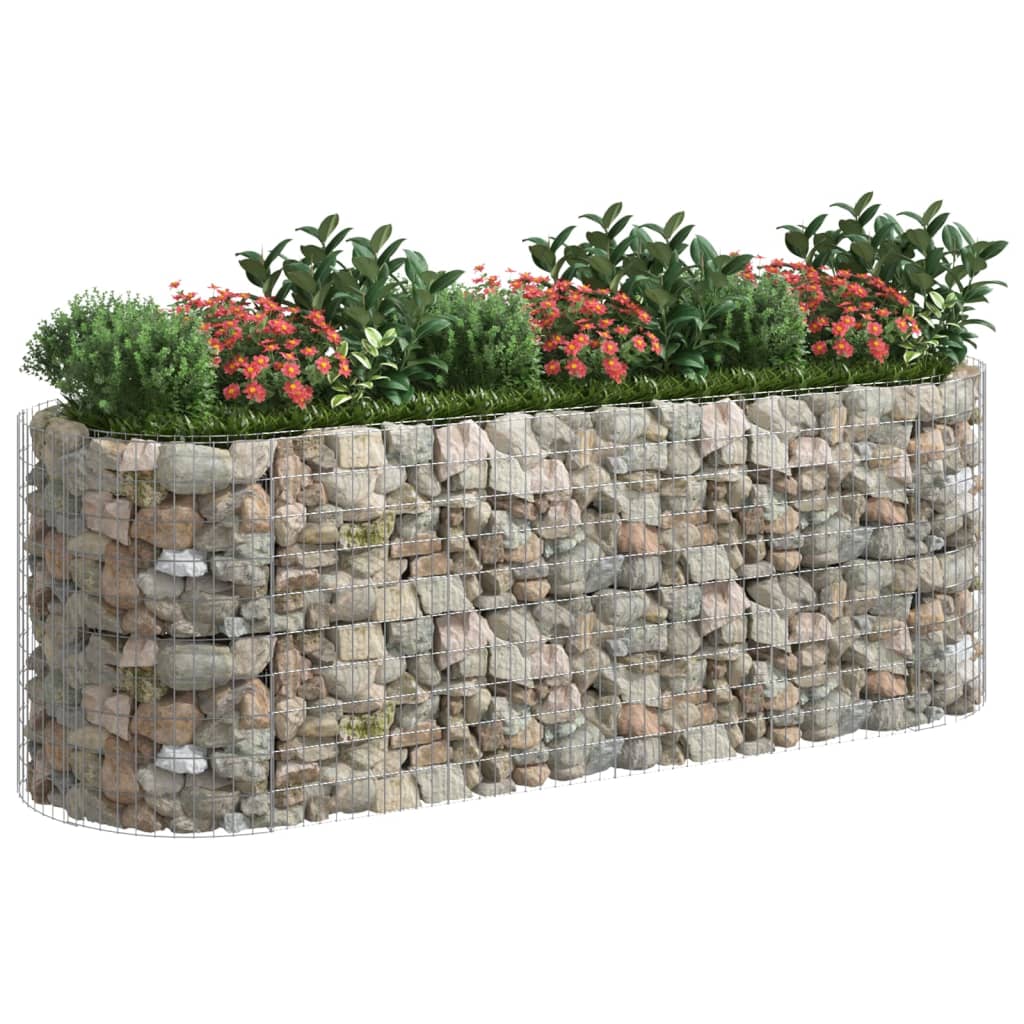 Strat înălțat gabion, 300x100x100 cm, fier galvanizat