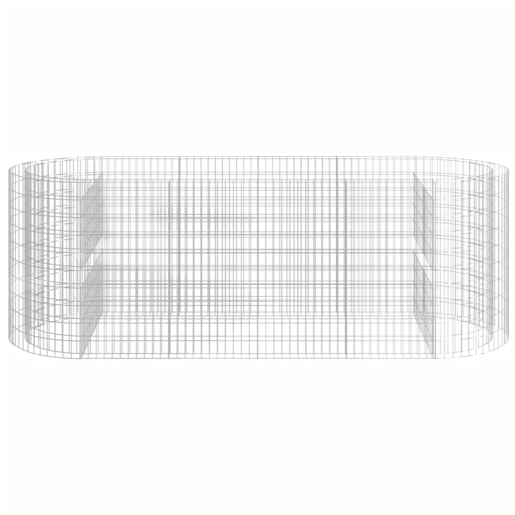 Strat înălțat gabion, 300x100x100 cm, fier galvanizat