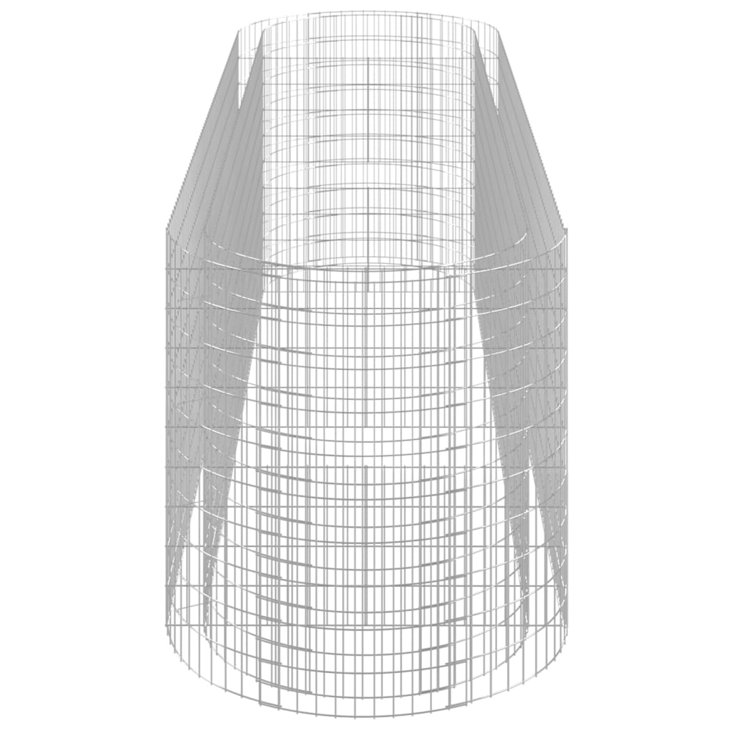 Strat înălțat gabion, 400x100x100 cm, fier galvanizat