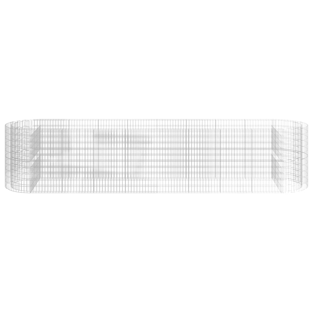 Strat înălțat gabion, 500x100x100 cm, fier galvanizat